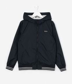 Jaqueta Quebra-Vento Infantil com Capuz - Tam 5 a 14 Anos