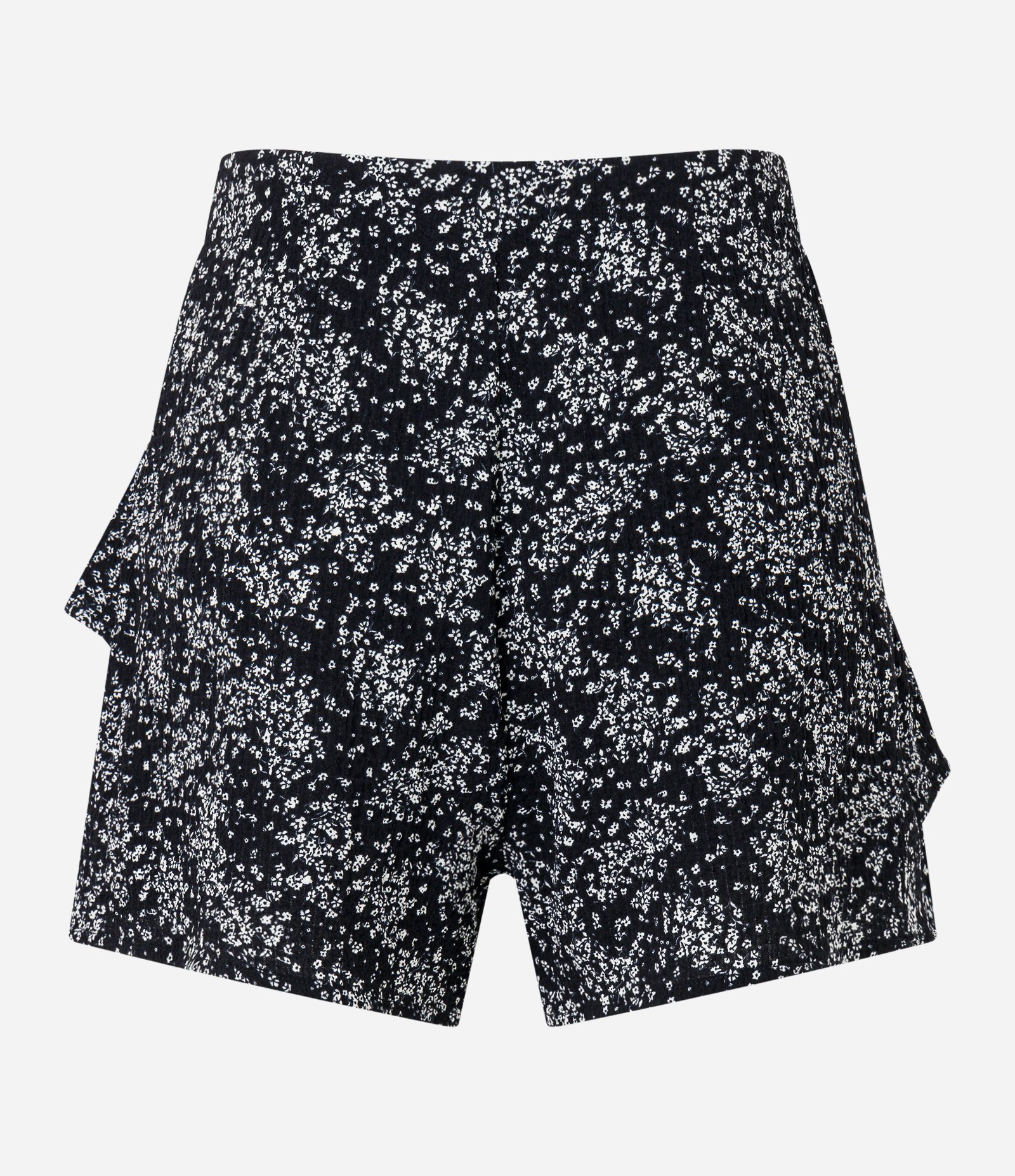 Short Saia em Viscose com Estampa Floral Liberty Preto 6