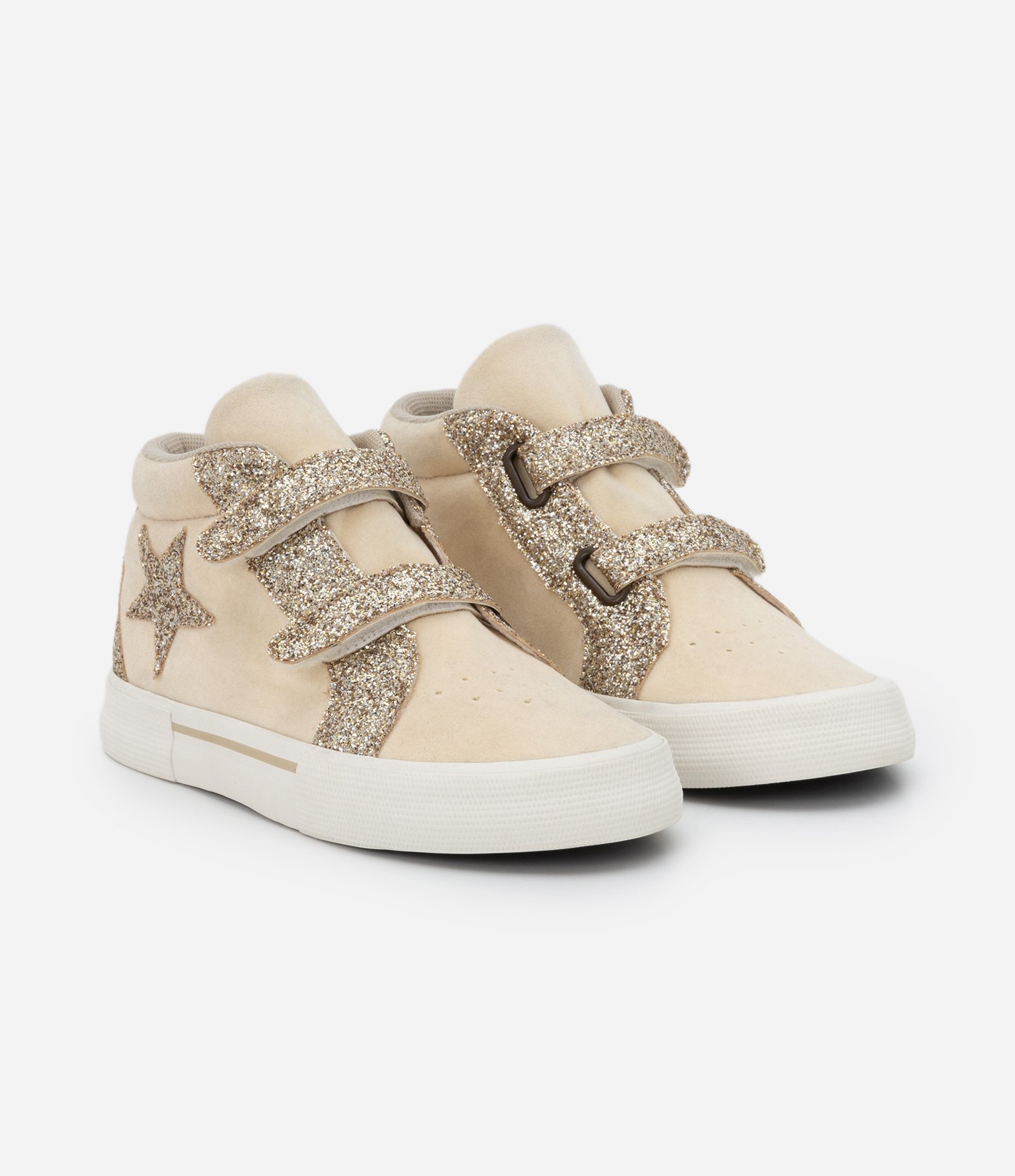 Tênis Abotinado Infantil com Gliter e Detalhes de Estrela - Tam 28 ao 37 1