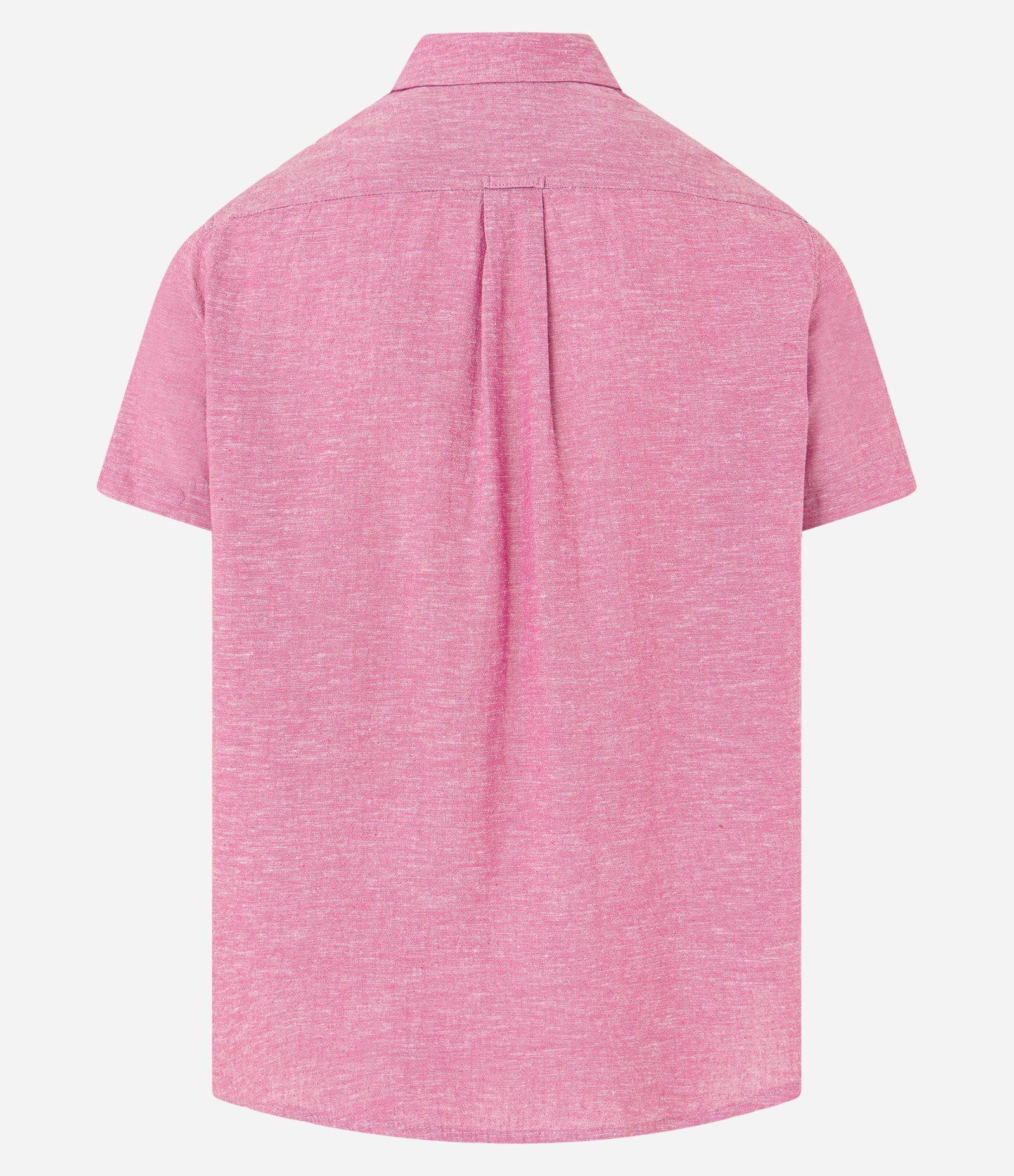 Camisa Regular Texturizada com Linho e Bolso Rosa 6
