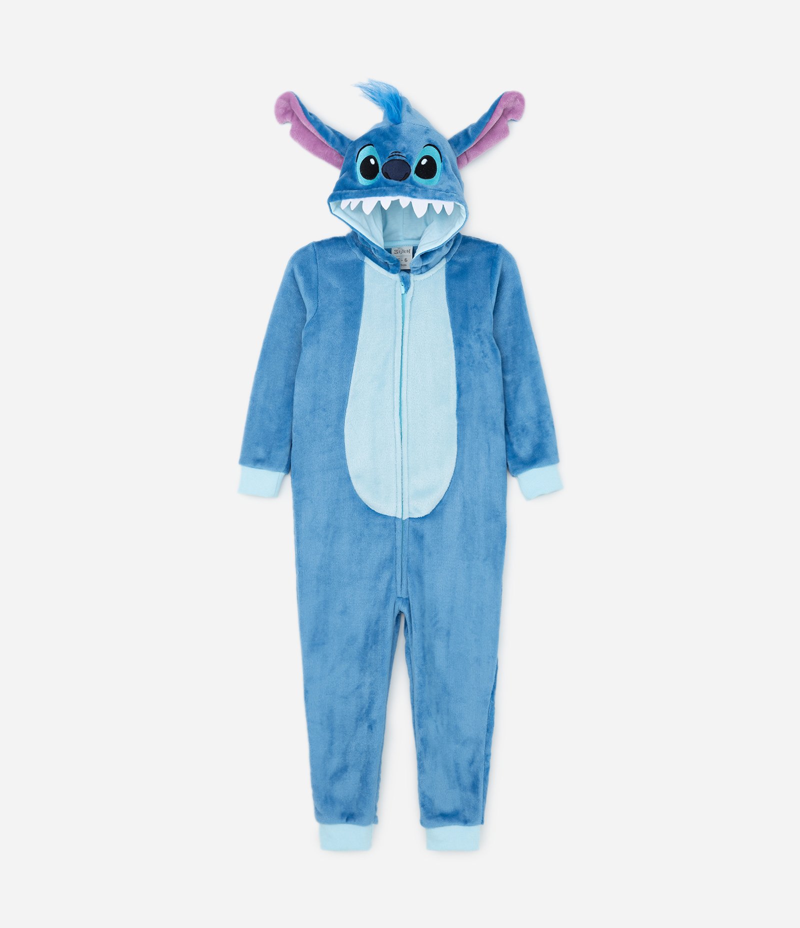 Pijama Jumper Infantil em Fleece com Bordado Stitch - Tam 5 a 14 Anos 1