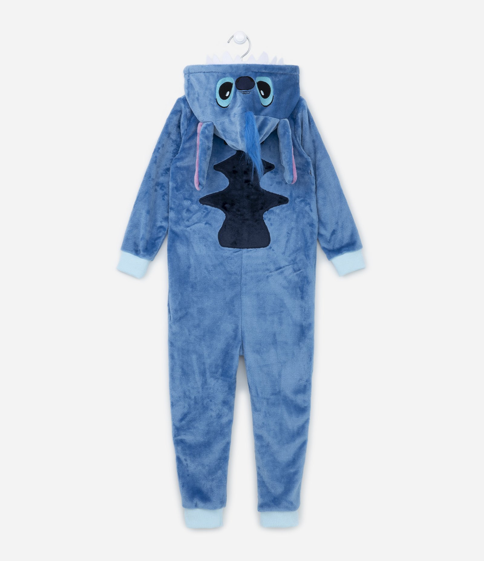 Pijama Jumper Infantil em Fleece com Bordado Stitch - Tam 5 a 14 Anos 3
