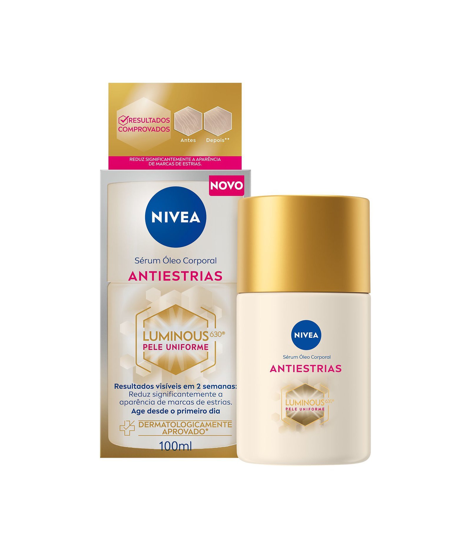 Sérum Óleo Corporal Antiestrias Luminous 630 Nivea 100ml 1