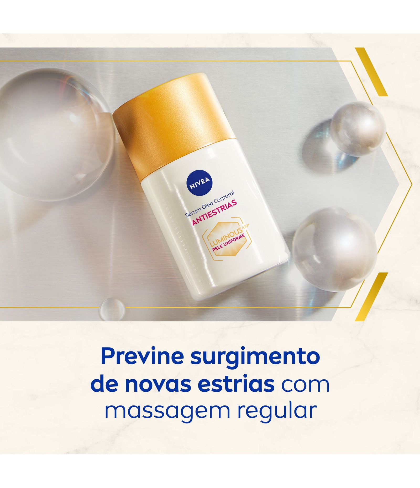 Sérum Óleo Corporal Antiestrias Luminous 630 Nivea 100ml 3