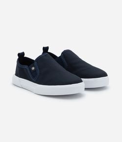 Tênis Slip On Infantil com Sola Contrastante - Tam 0 ao 26