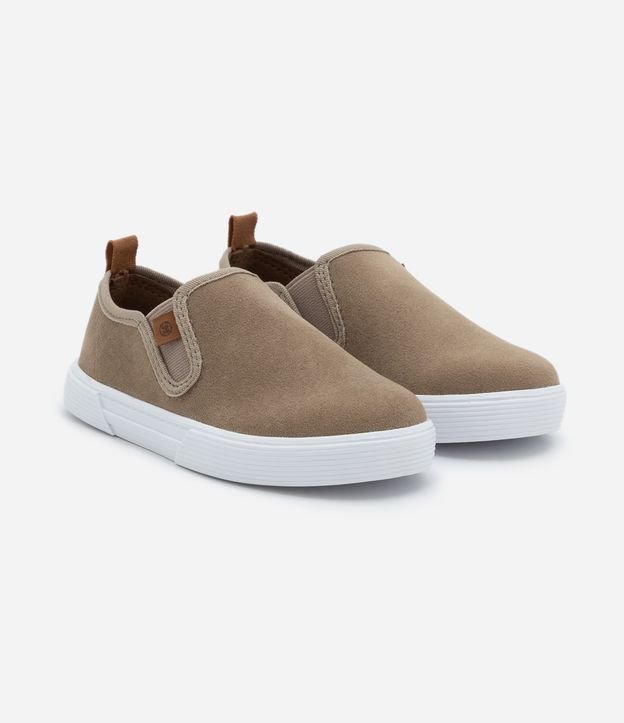 Tênis Slip On Infantil com Textura - Tam 20 ao 26