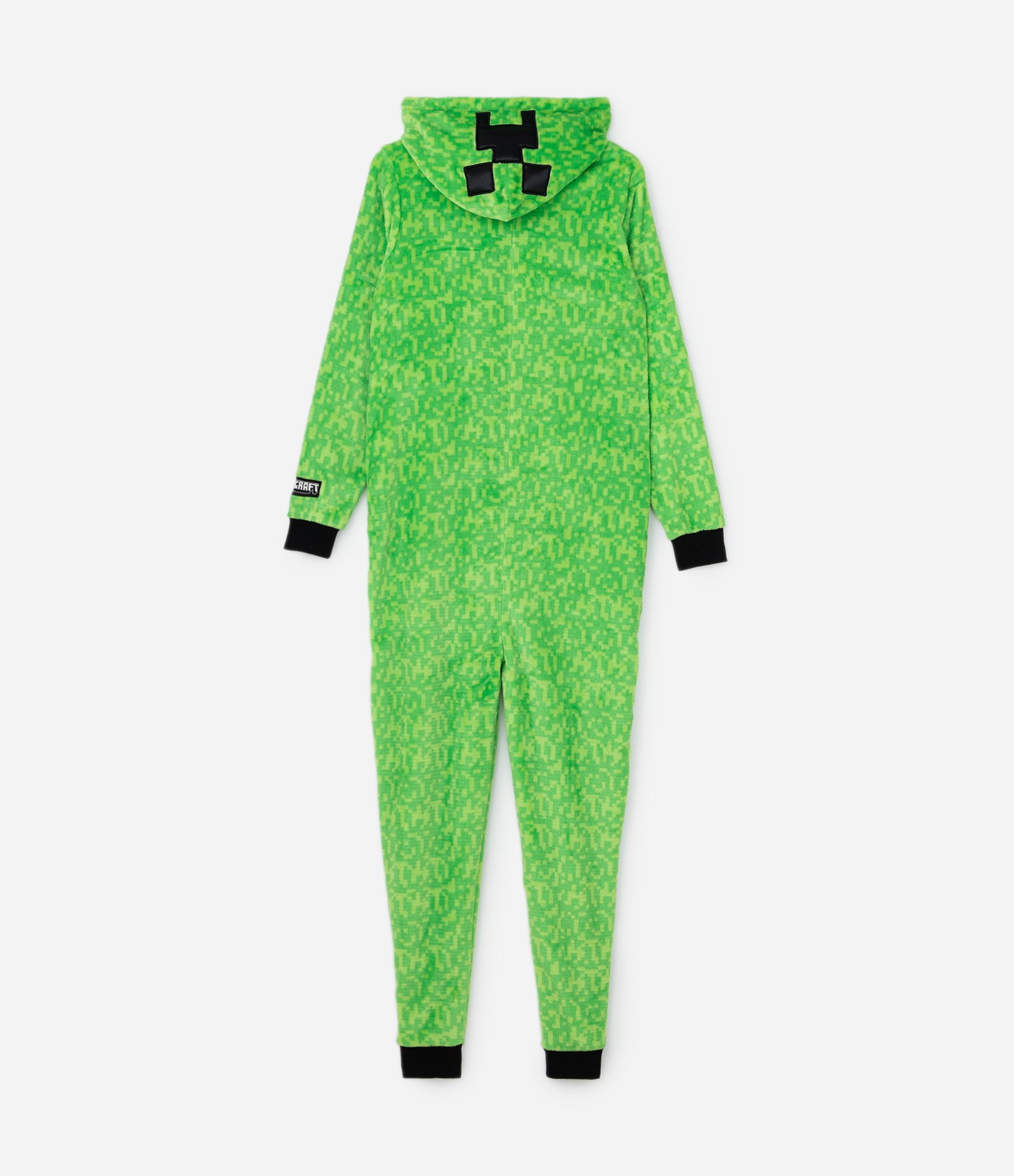 Pijama Jumper Infantil em Fleece com Bordado do Minecraft - Tam 5 a 14 Anos Verde 4