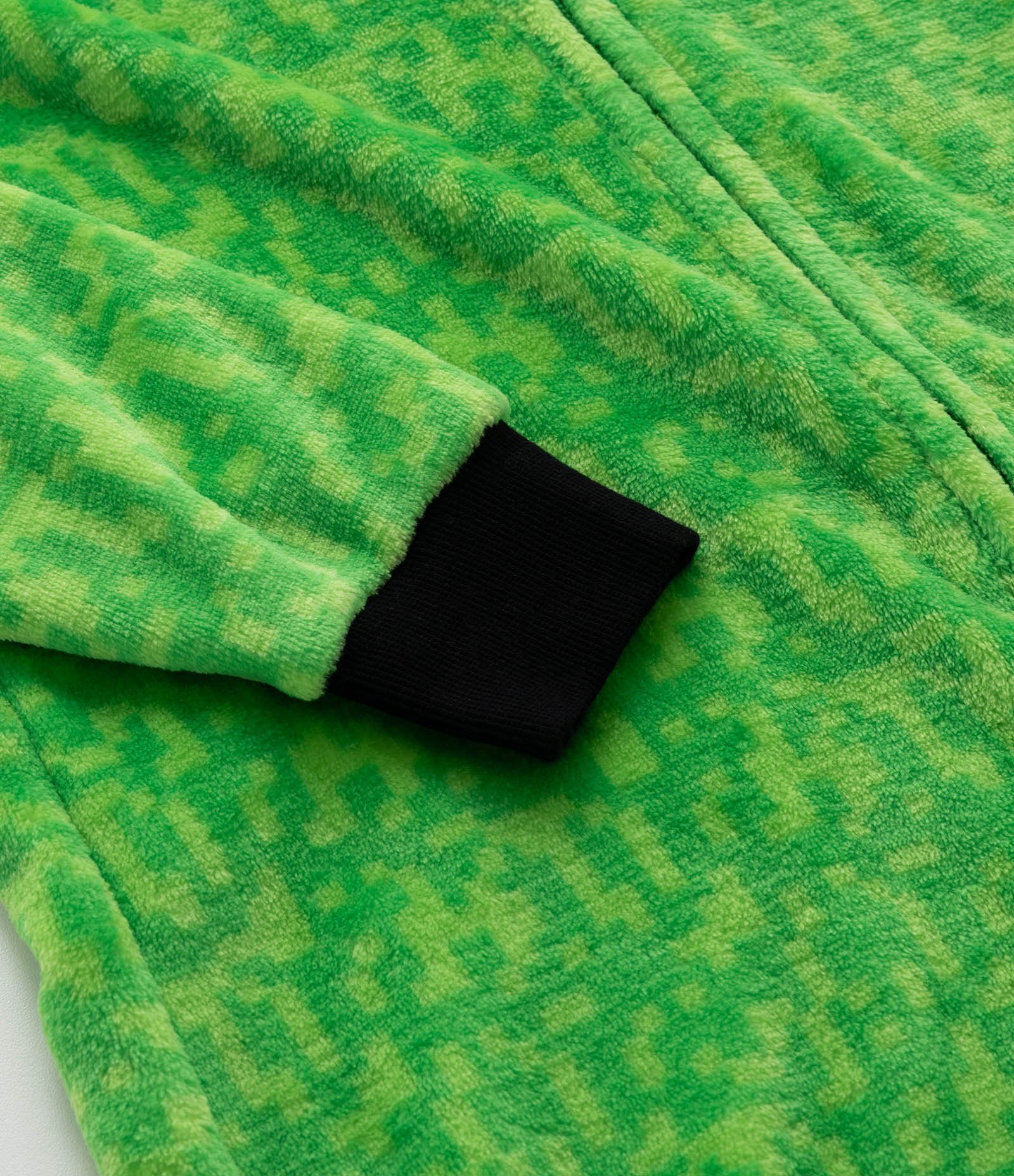 Pijama Jumper Infantil em Fleece com Bordado do Minecraft - Tam 5 a 14 Anos Verde 7