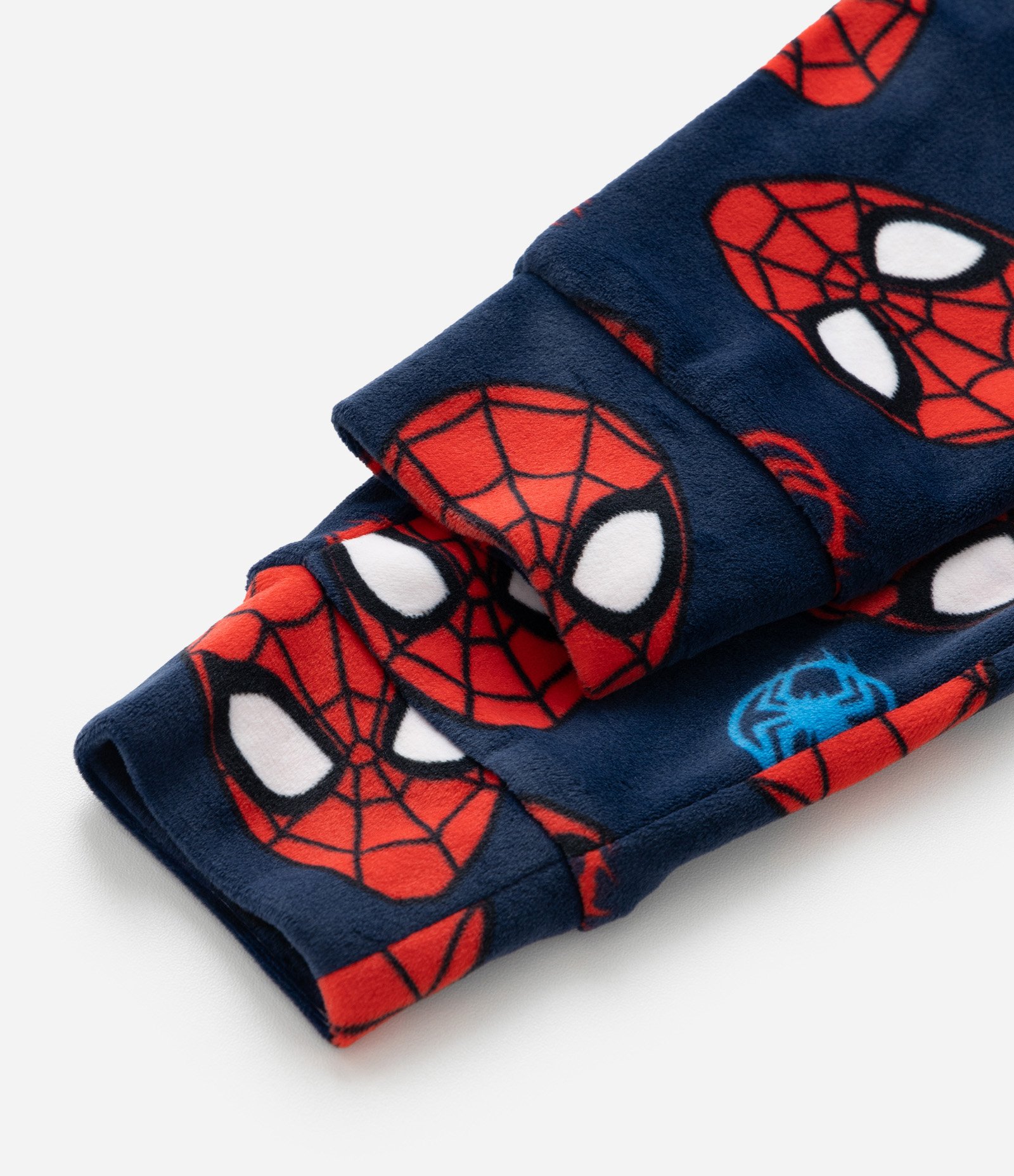 Pijama Longo Infantil em Plush Estampado de Homem Aranha - Tam 2 a 10 anos Azul/Vermelho 6