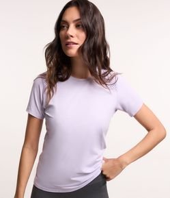 Camiseta Esportiva em Poliamida com Recortes em Tela