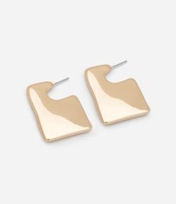 Brinco Argola em Chapa Retangular