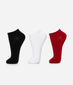 Kit 03 Meias Cano Baixo Seamless