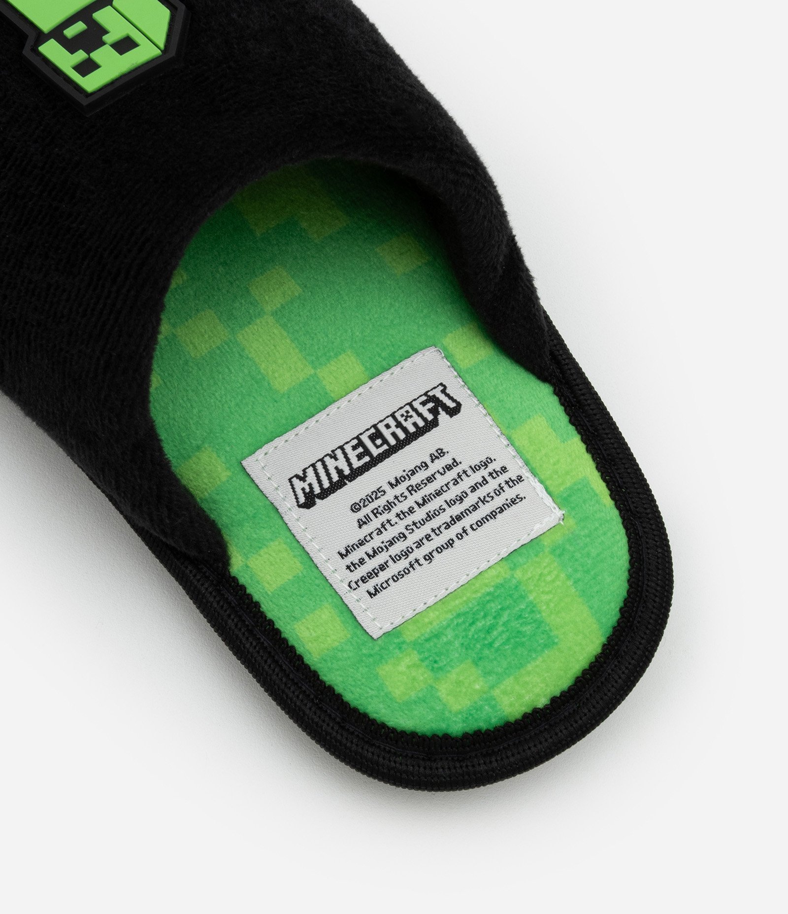 Pantufa Chinelo Infantil com Estampa Minecraft - Tam 29 a 38 Preto 3