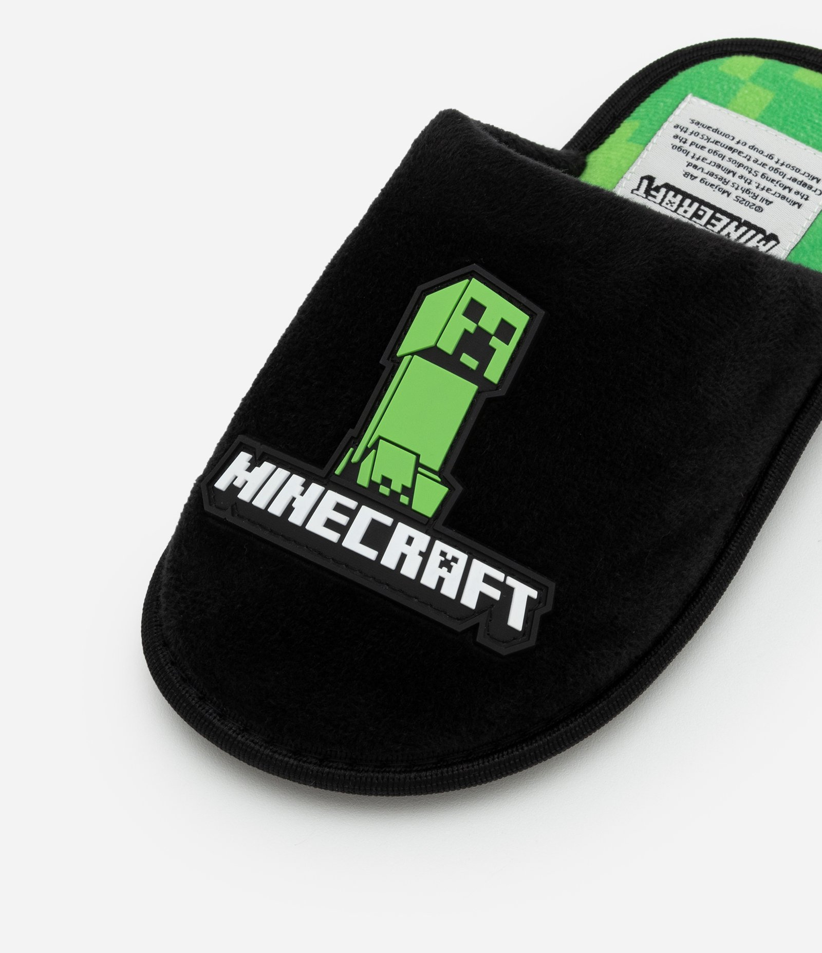 Pantufa Chinelo Infantil com Estampa Minecraft - Tam 29 a 38 Preto 4