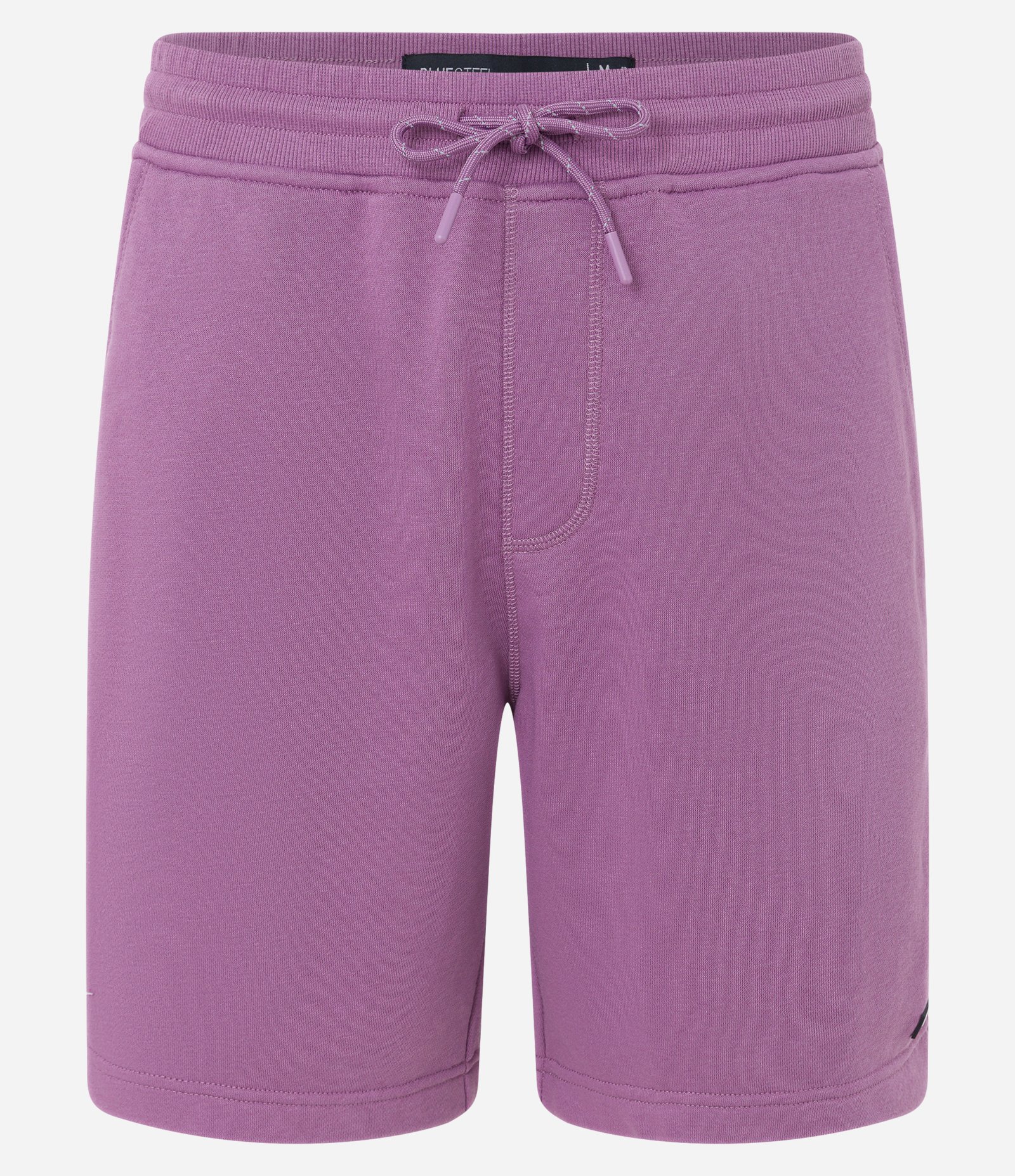 Bermuda Slim em Moletom com Cós Elástico e Etiqueta na Barra Roxo 5