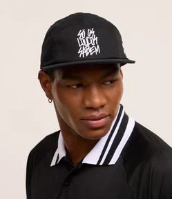 Boné Aba Reta em Sarja com Música Charlie Brown Jr