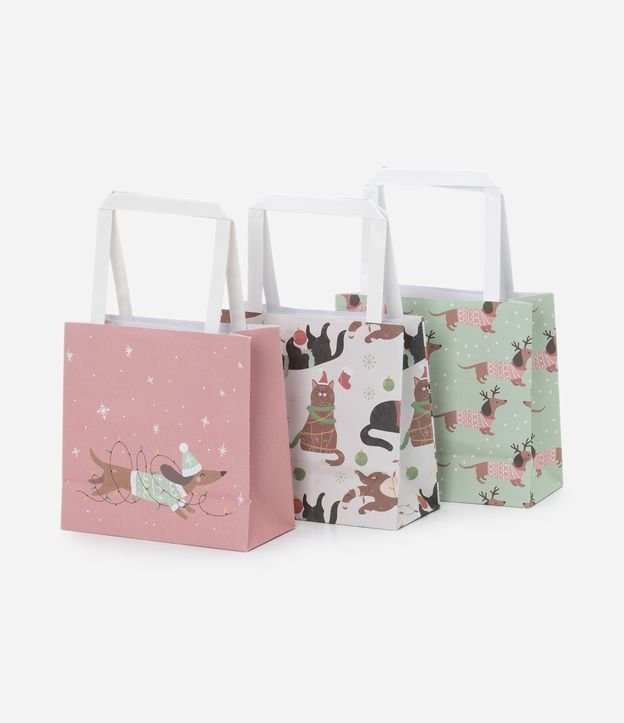Kit 03 Embalagem para Presente Pequena com Estampas Diversas