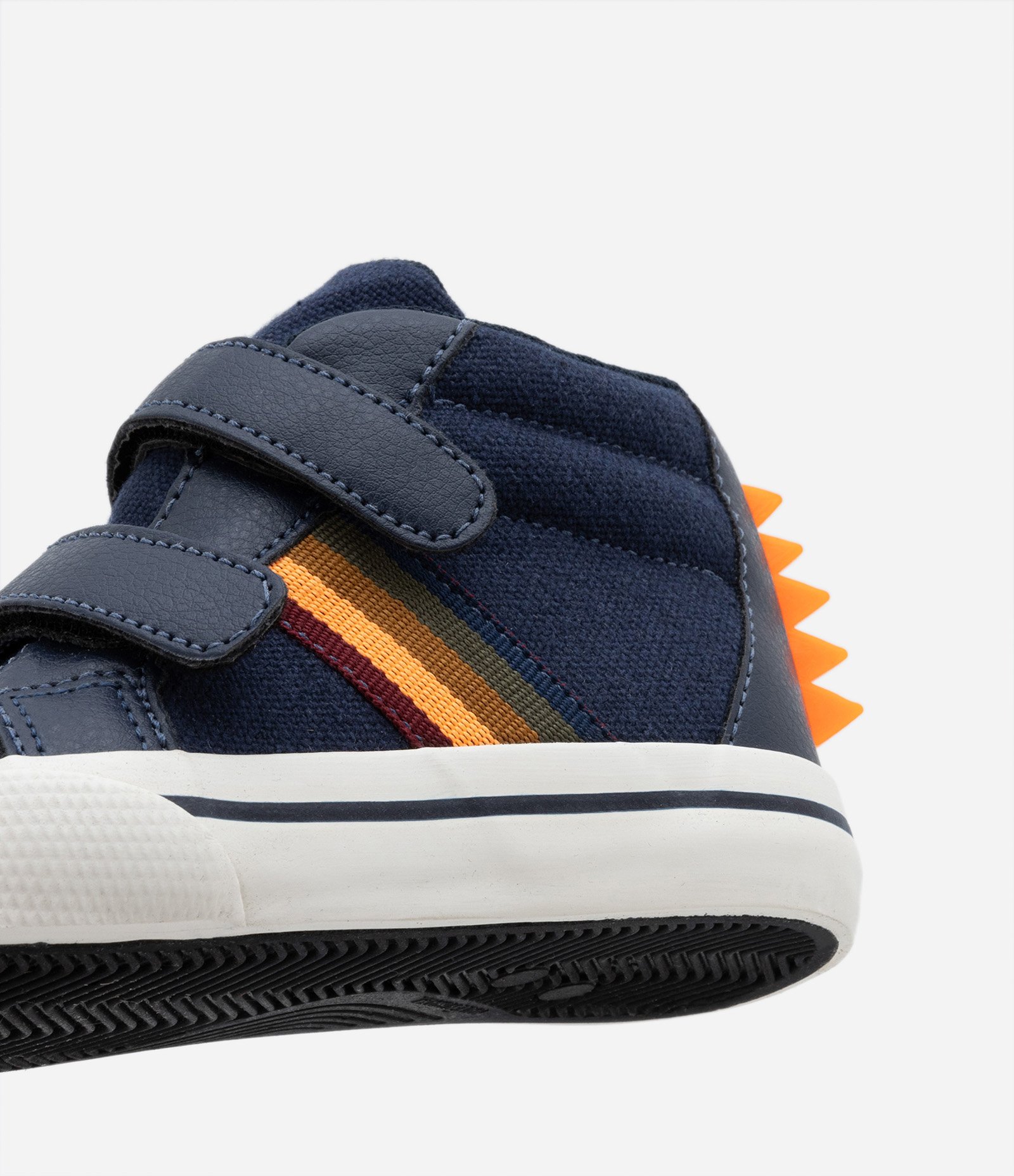 Tênis Infantil em PU com Cristas de Dino e Fechamento por Velcro - Tam 20 ao 27 Azul 2