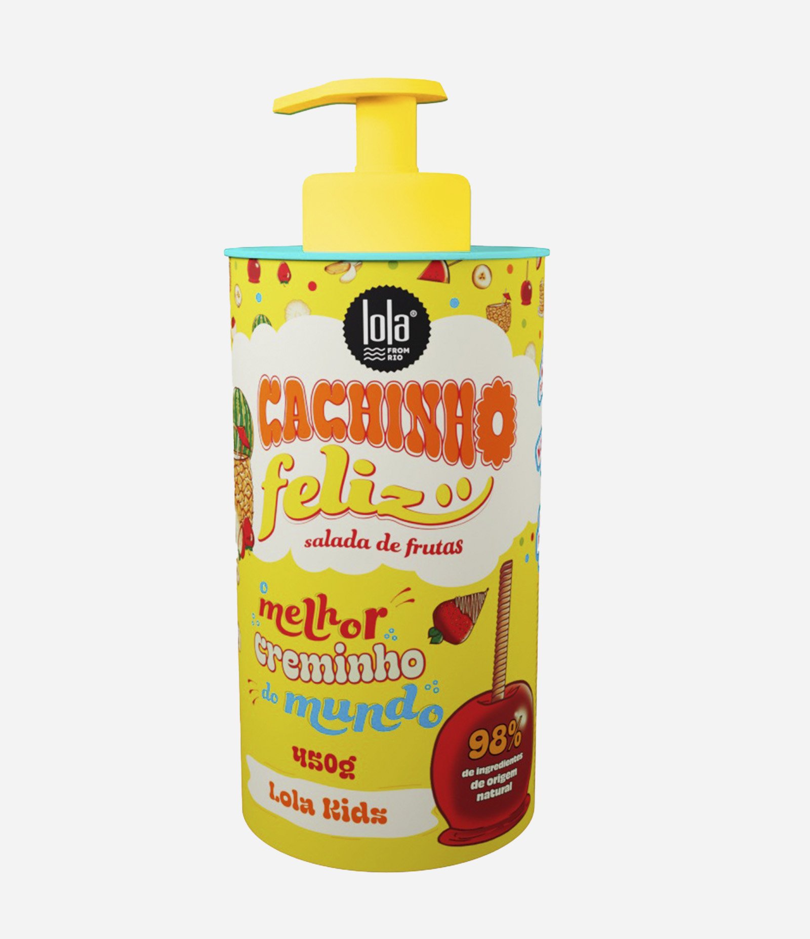 Creme de Pentear Cachinho Feliz Salada de Fruta Lola Kids 450g 1