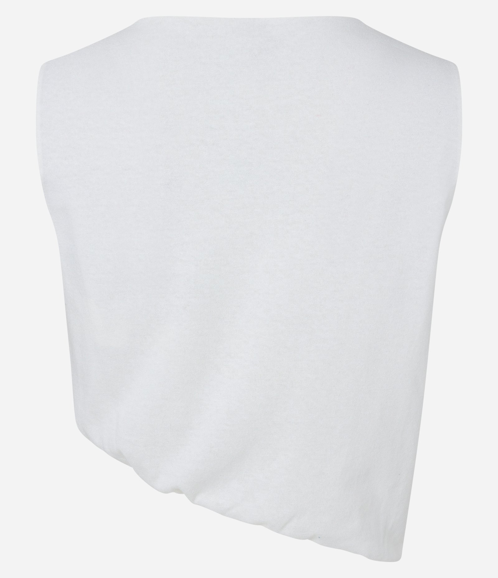 Blusa Balonê em Algodão e Barra Assimétrica Branco 6