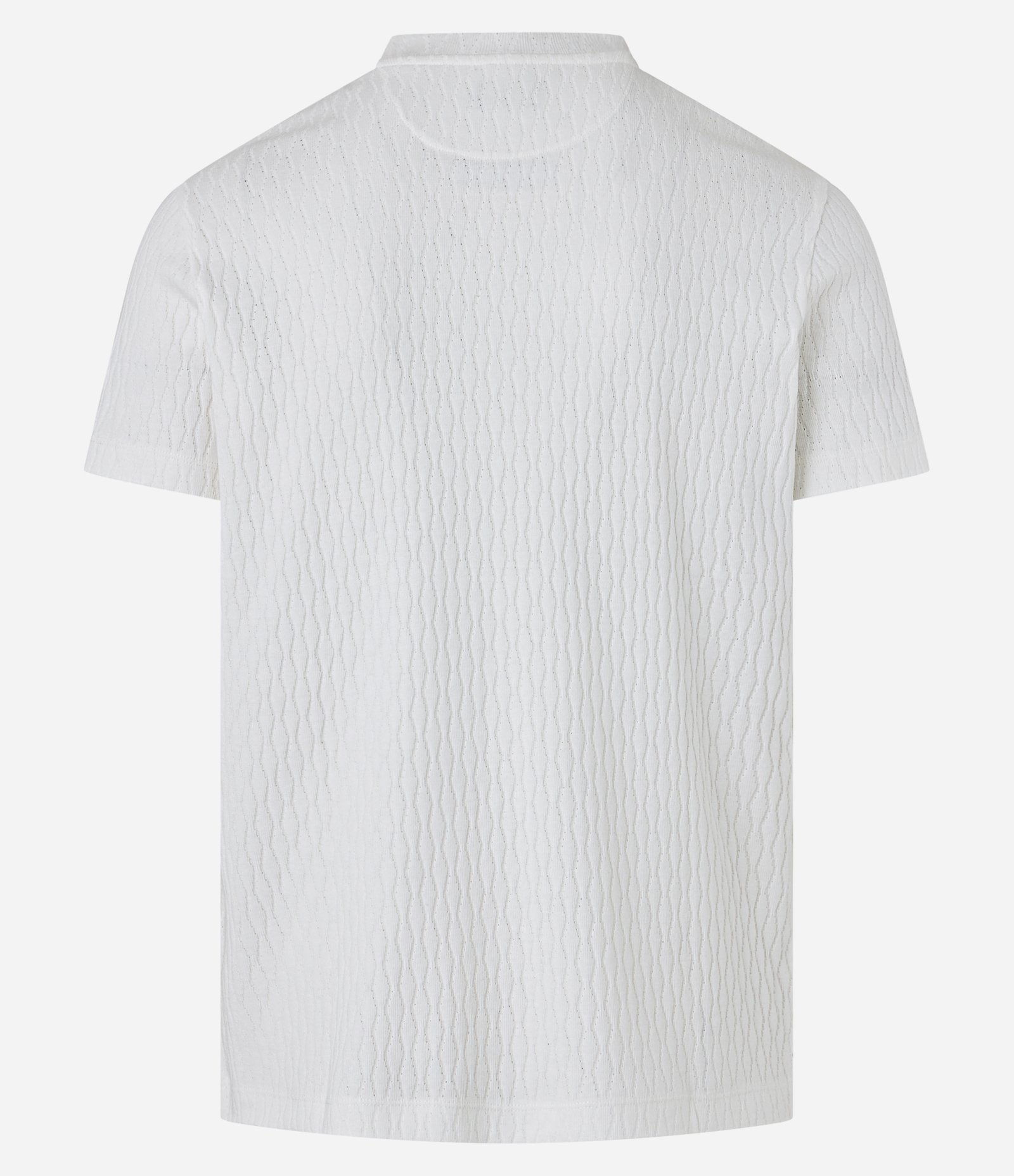 Camiseta Muscle em Algodão com Textura Ondulada Branco 7