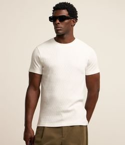 Camiseta Muscle em Algodão com Textura Ondulada