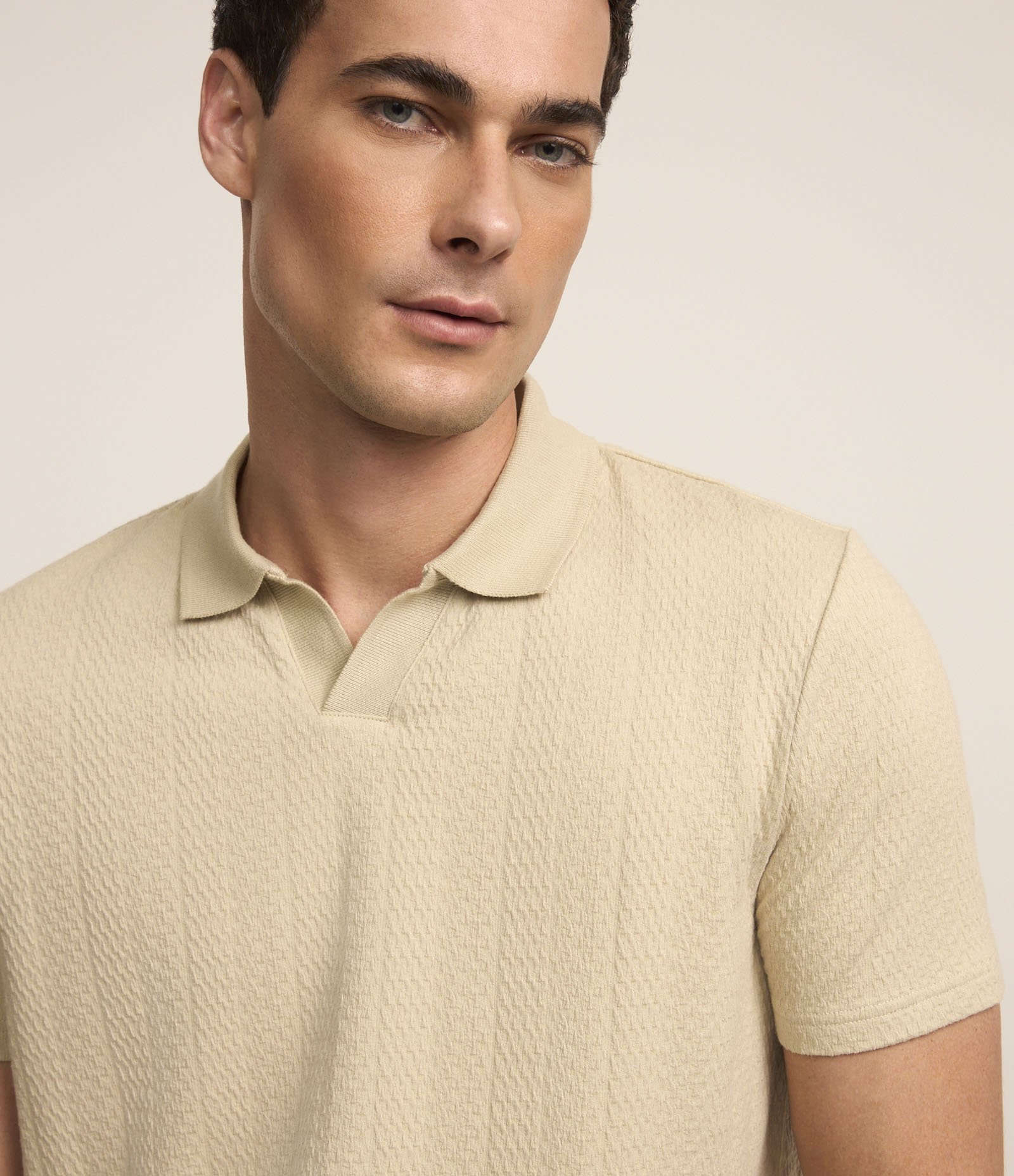 Camisa Polo Regular em Algodão com Textura 3