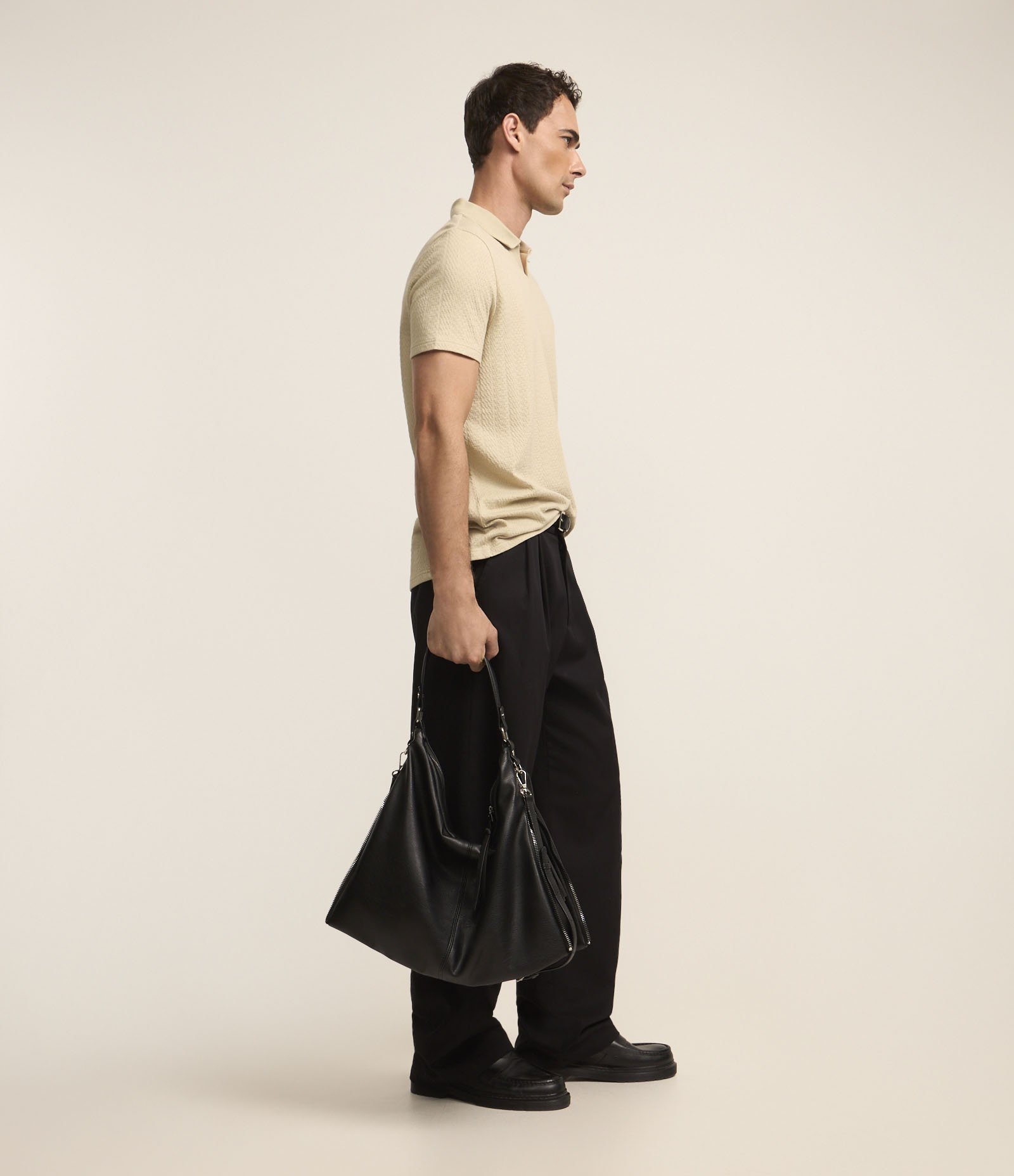 Camisa Polo Regular em Algodão com Textura 4