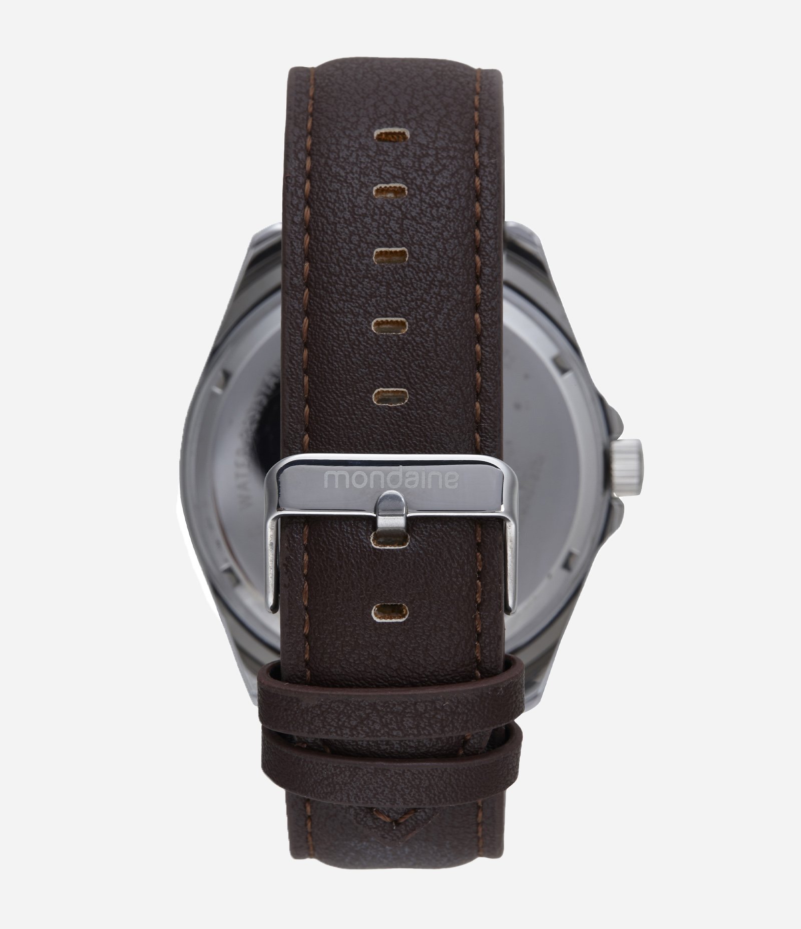 Kit Relógio Masculino Analógico Mondaine Marrom 4