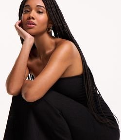 Vestido Longo Texturizado Tomara que Caia