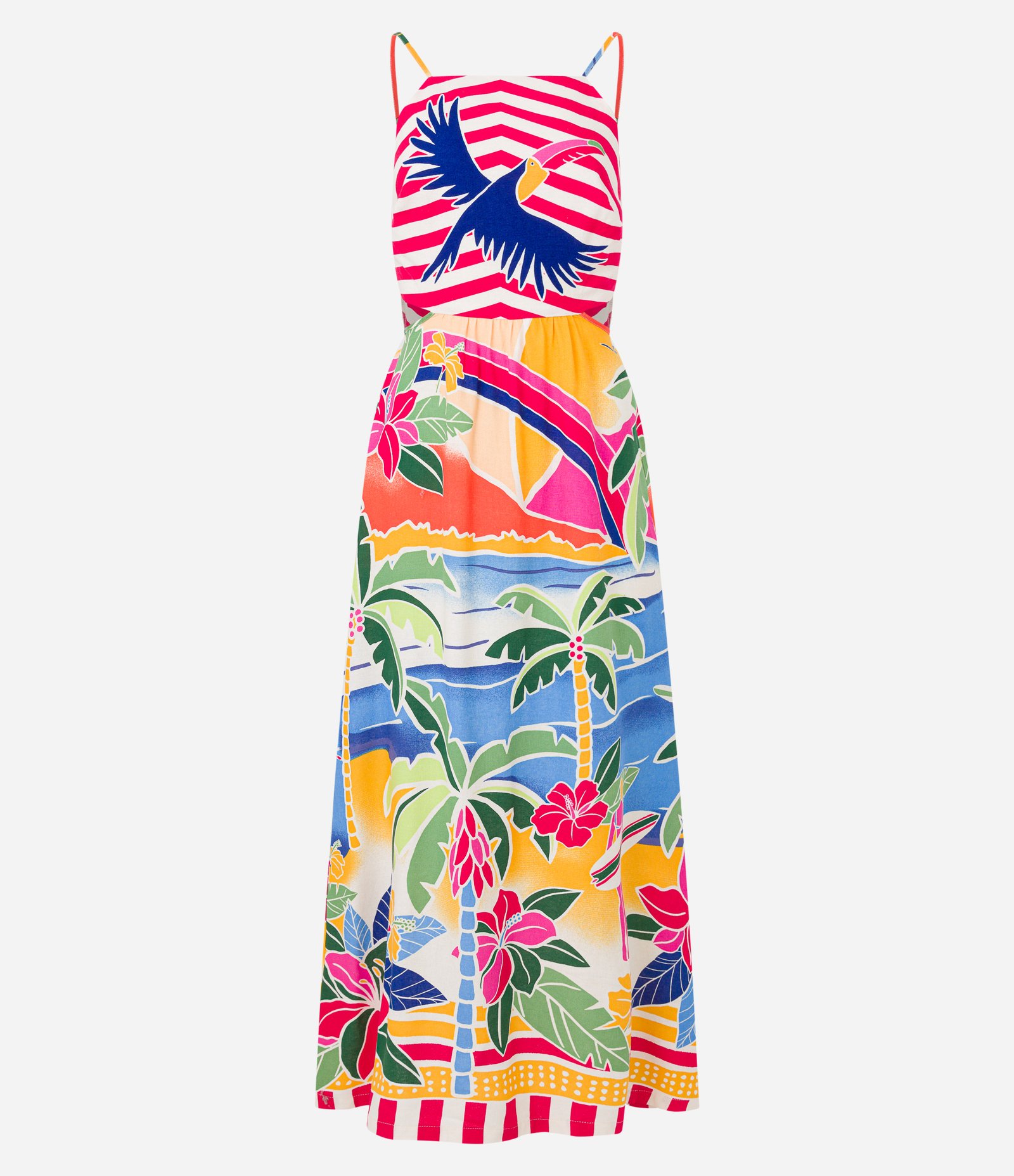 Roupas Havaianas Para Casais - Conjunto Praia Com Estampa Tropical