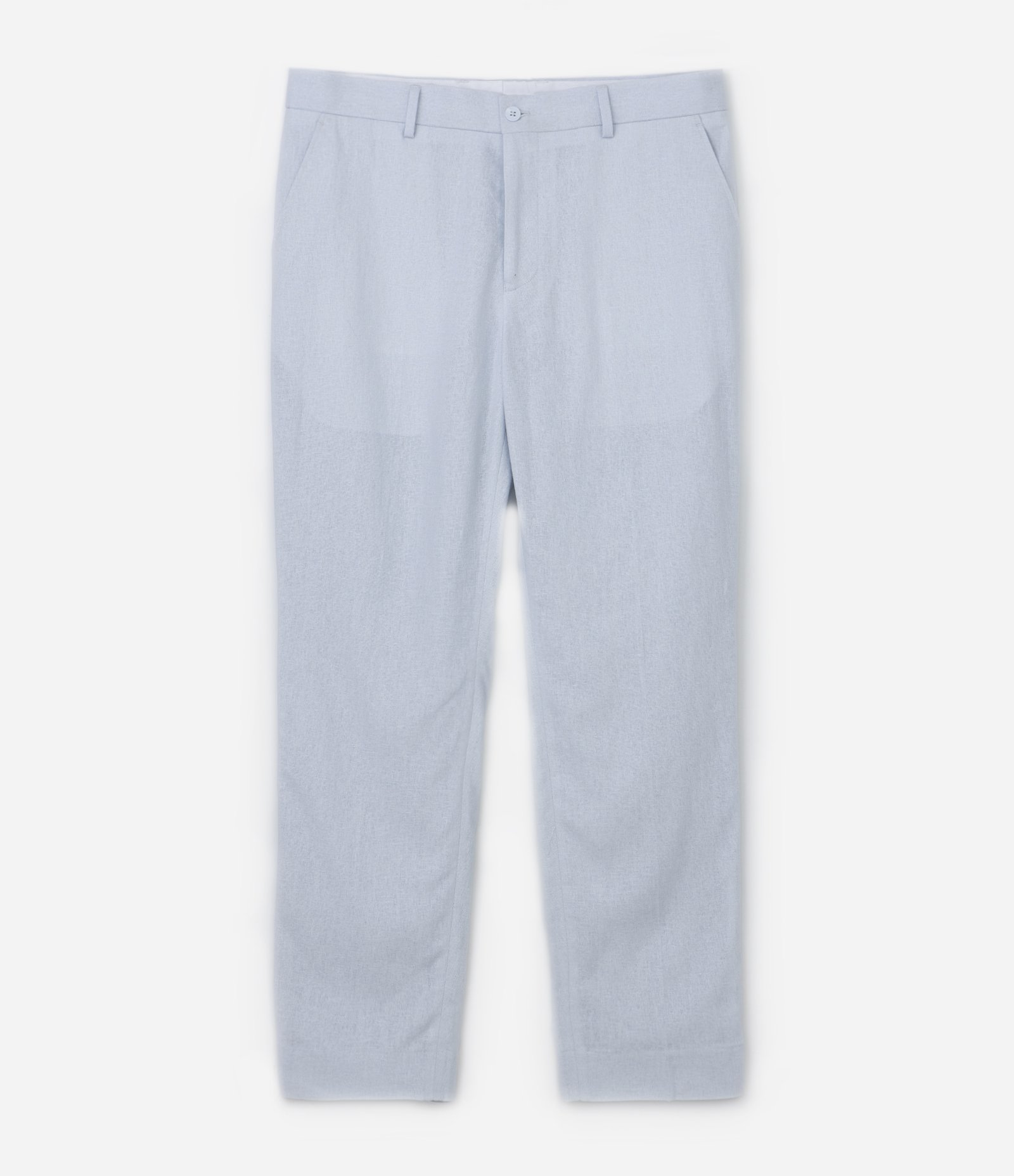 Calça Relaxed Alfaiatada em Viscolinho Azul 5