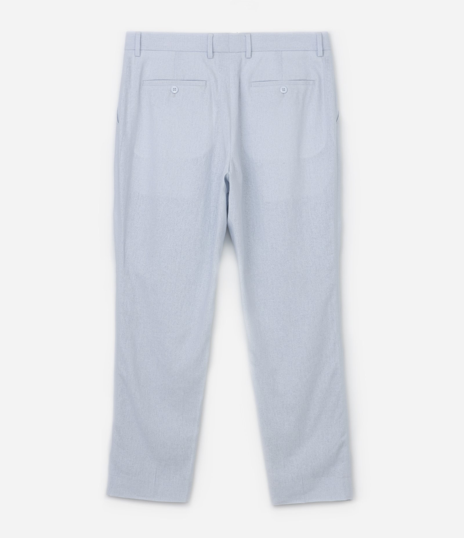 Calça Relaxed Alfaiatada em Viscolinho Azul 6