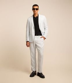 Calça Relaxed Alfaiatada em Viscolinho