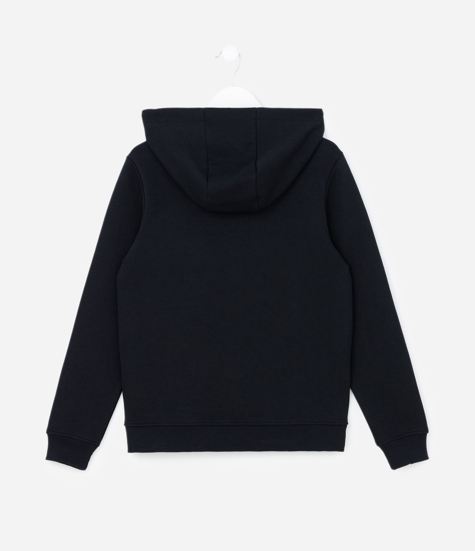 Jaqueta Infantil Interlock com Capuz - Tam 5 a 14 Anos Preto 2