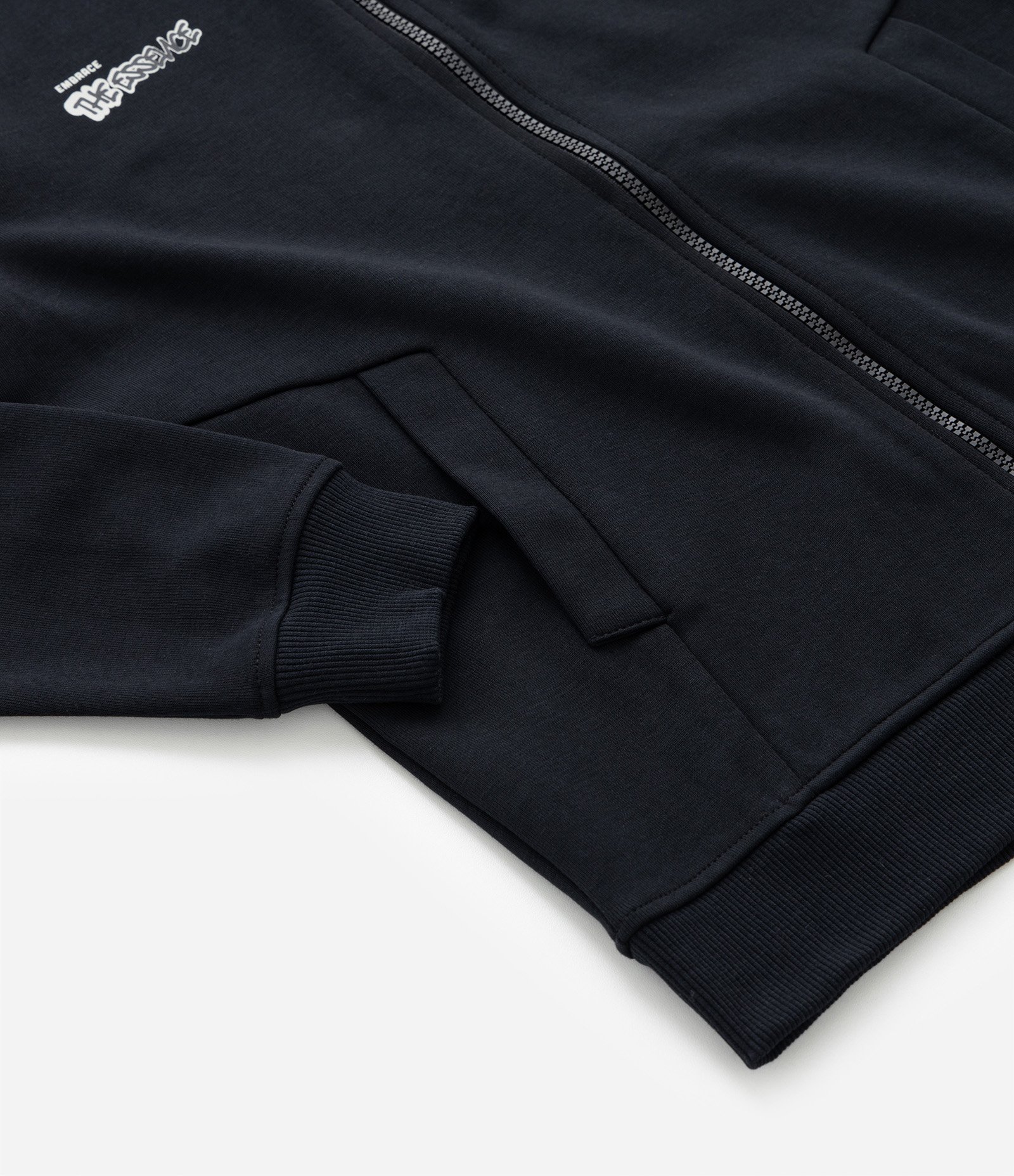 Jaqueta Infantil Interlock com Capuz - Tam 5 a 14 Anos Preto 4