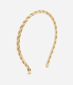 Tiara Fina em Metal com Cordão Baiano