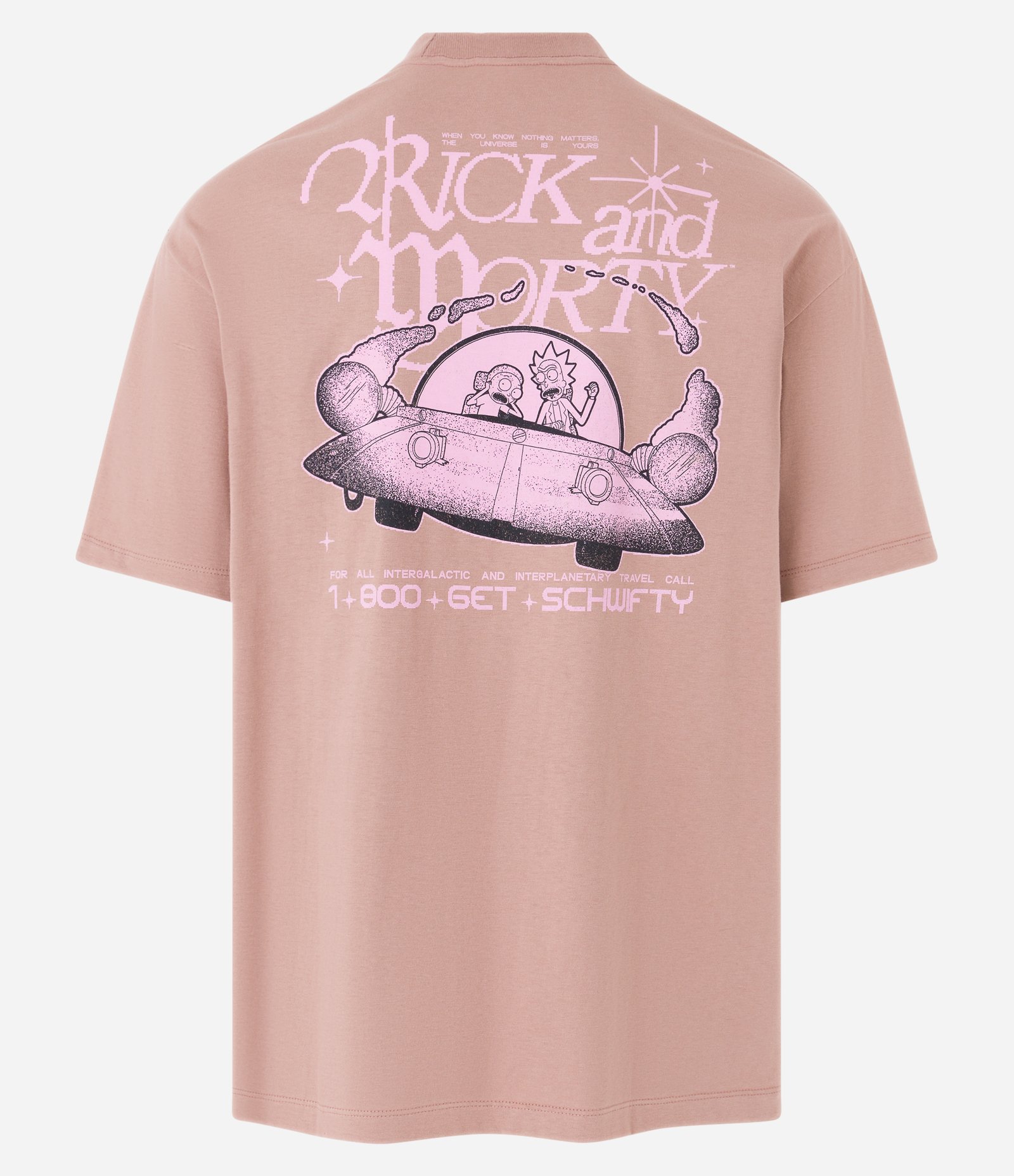 Camiseta Relaxed com Estampa Rick And Morty Bege 7