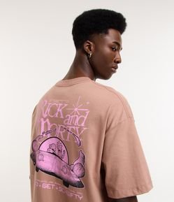 Camiseta Relaxed com Estampa Rick And Morty