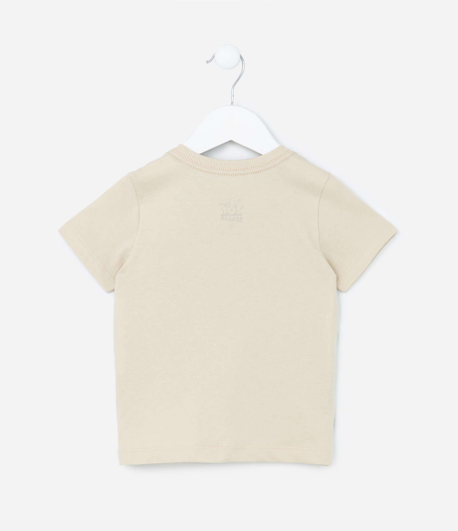Camiseta Infantil com Bolsinho e Estampa Toy Story - Tam 1 a 5 anos Bege 2
