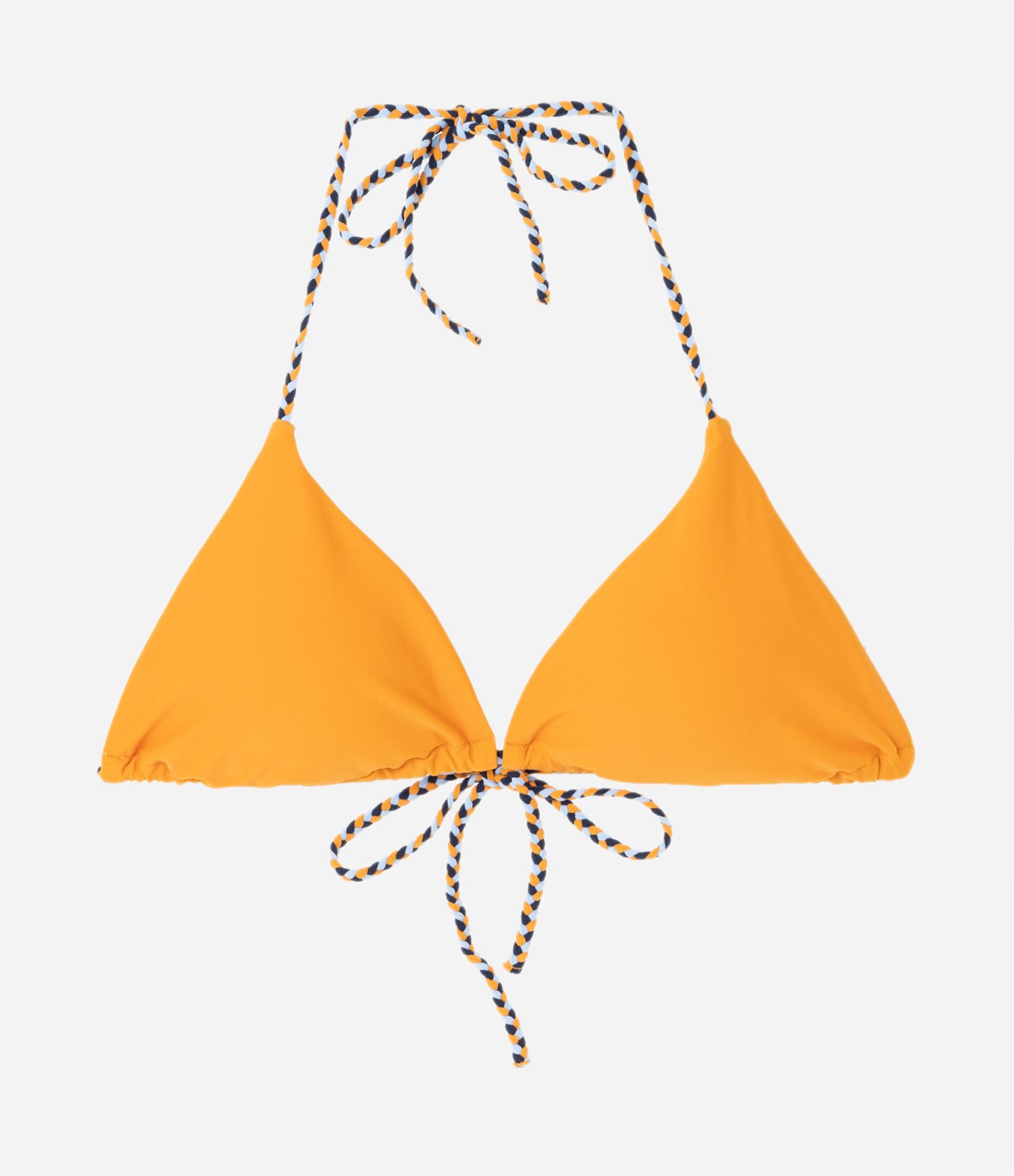 Biquíni Top Cortininha em Microfibra com Alcinhas Trançadas Amarelo 5