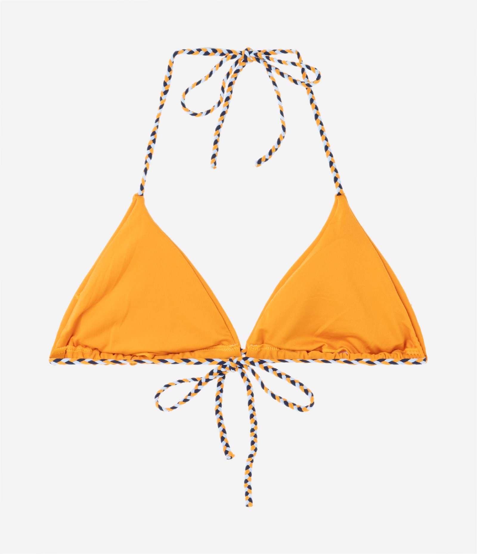 Biquíni Top Cortininha em Microfibra com Alcinhas Trançadas Amarelo 6