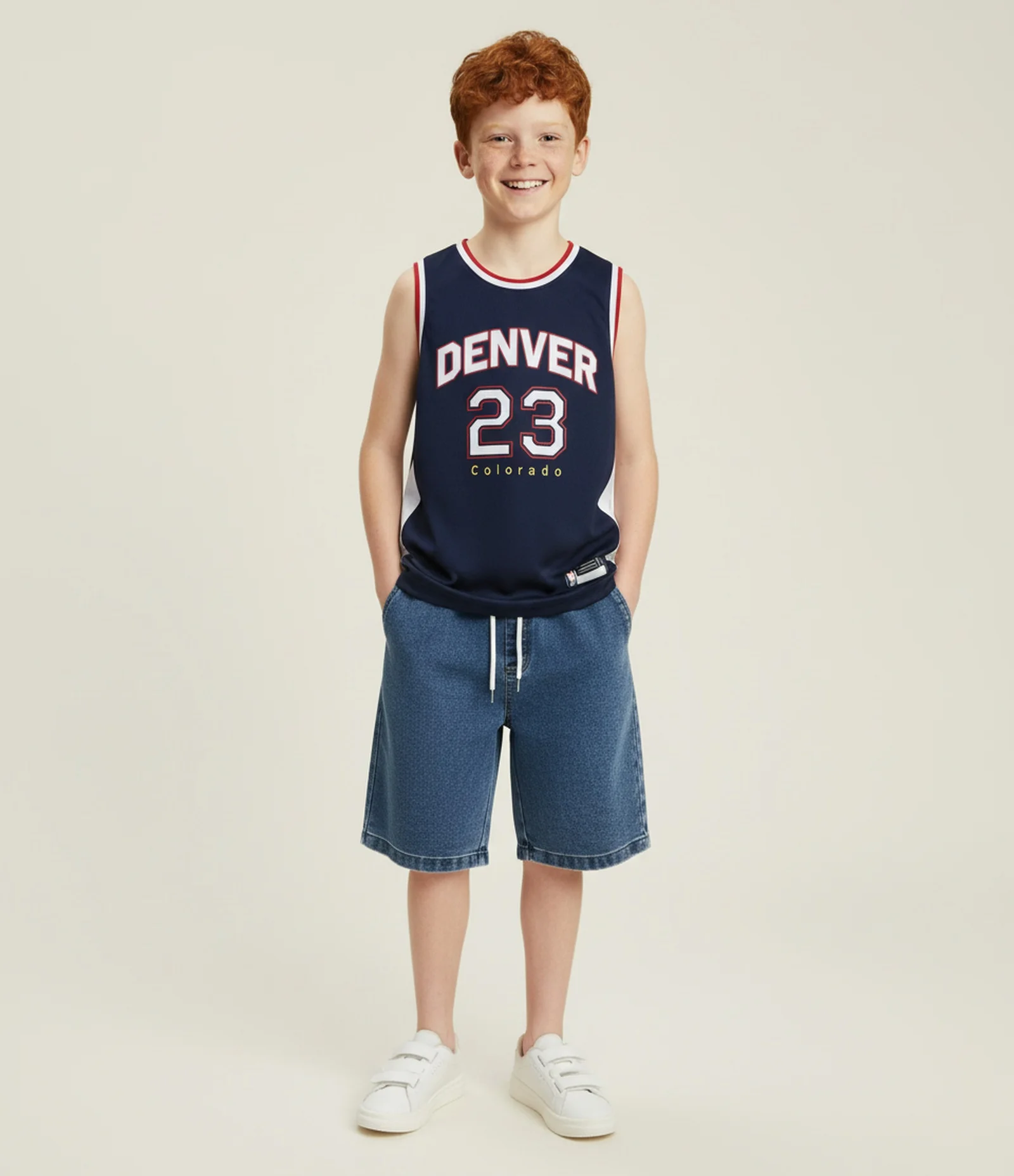 Regata Infantil de Basquete - Tam 5 a 14 anos Azul Marinho 1