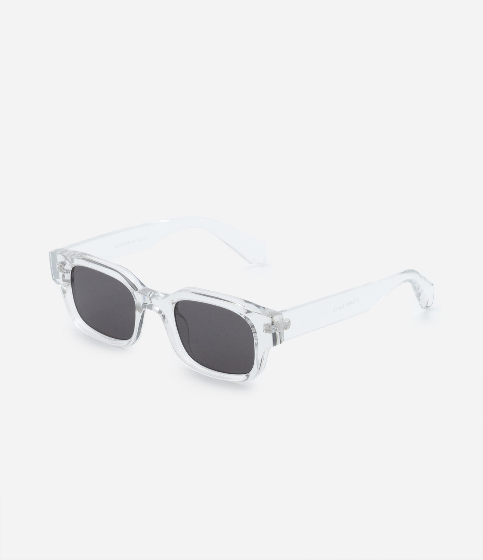 Óculos de Sol Quadrado Pequeno com Lentes Fumê Transparente 1