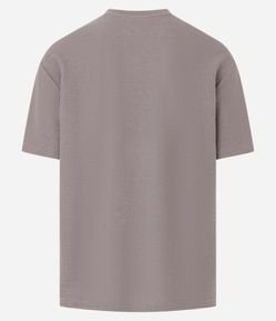 Camiseta Relaxed em Algodão com Textura