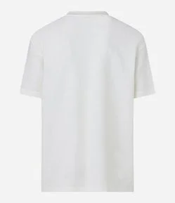 Camiseta Relaxed em Algodão com Textura