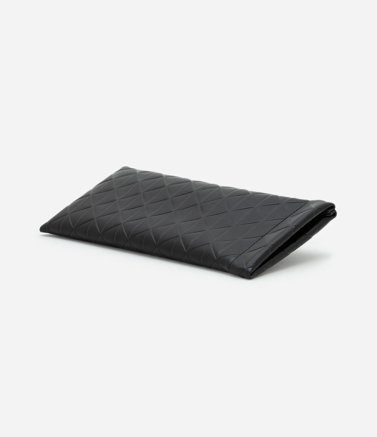 Estojo de Óculos Envelope em PU com Textura Preto 2