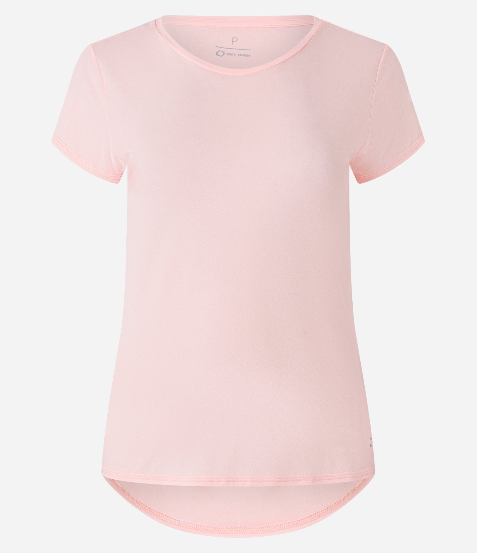 Camiseta Esportiva em Poliamida Rosa Claro 6