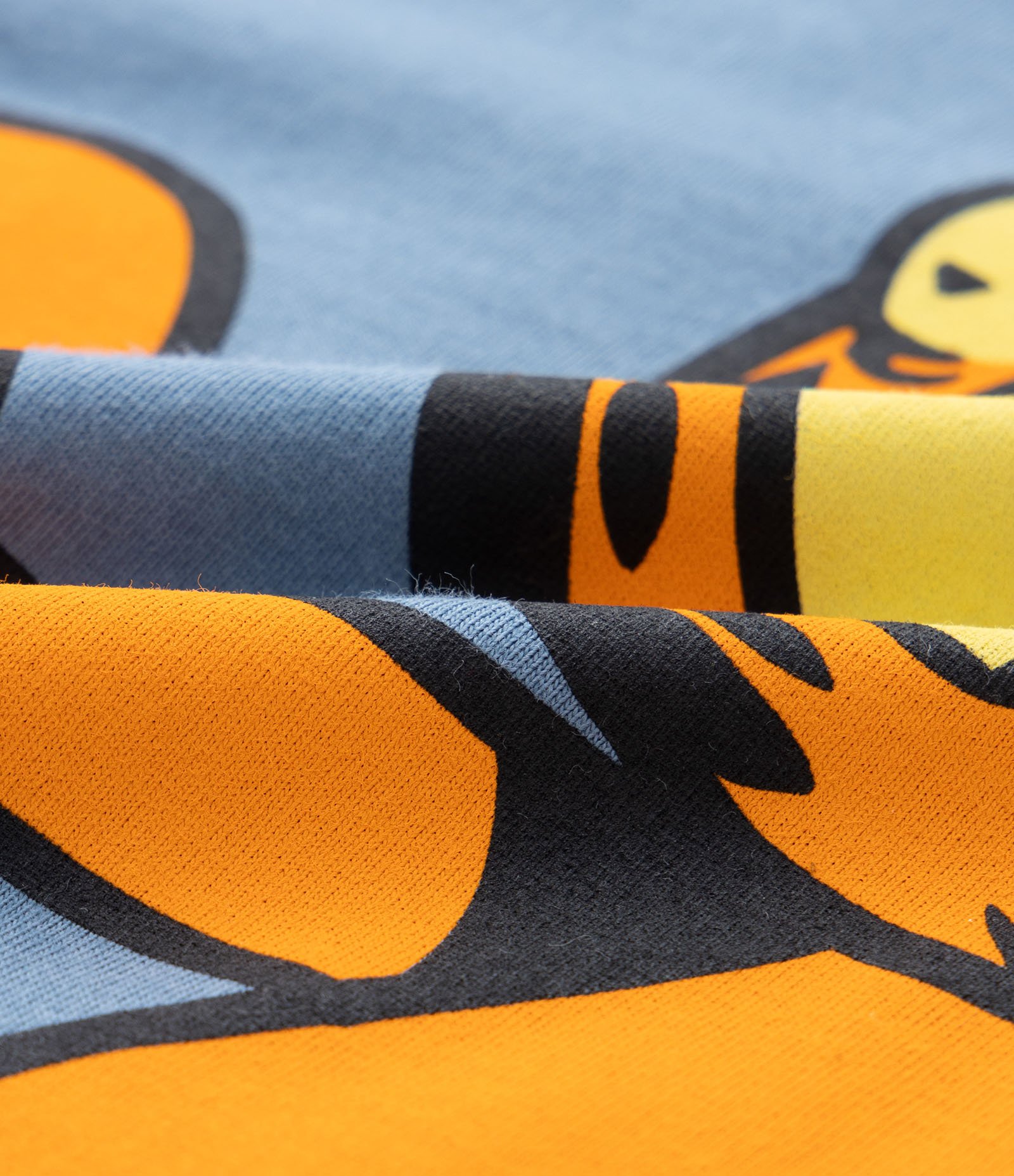 Camiseta Infantil com Estampa Frente e Costas Garfield- Tam 5 a 14 anos Azul 3