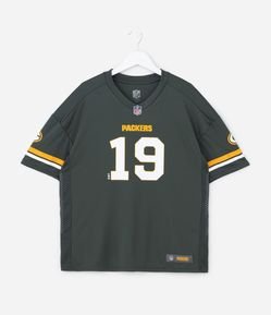 Camiseta Infantil NFL Packers com Tecnologia Dry - Tam 5 a 14 Anos
